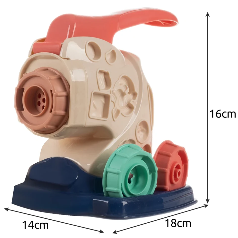 Játék tésztakészítő gép gyerekeknek színes gyurmákkal - kézügyesség fejlesztő, kreatív játék