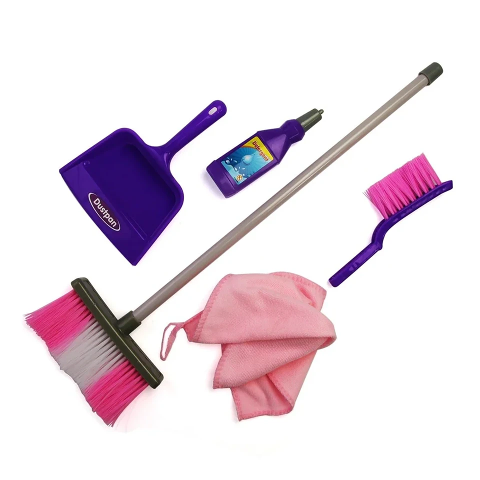 Gyermek takarítókocsi - házimunkás játék készlet ronggyal, seprűvel, felmosóval