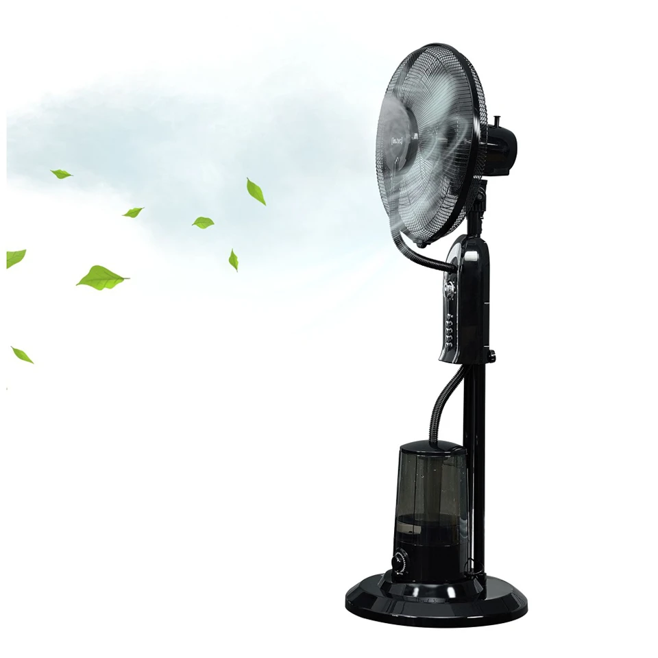 Szuper erős álló ventilátor beépített vízpermet fújó rendszerrel - hűsítő, páraszóró ventilátor - 125 cm, 75W