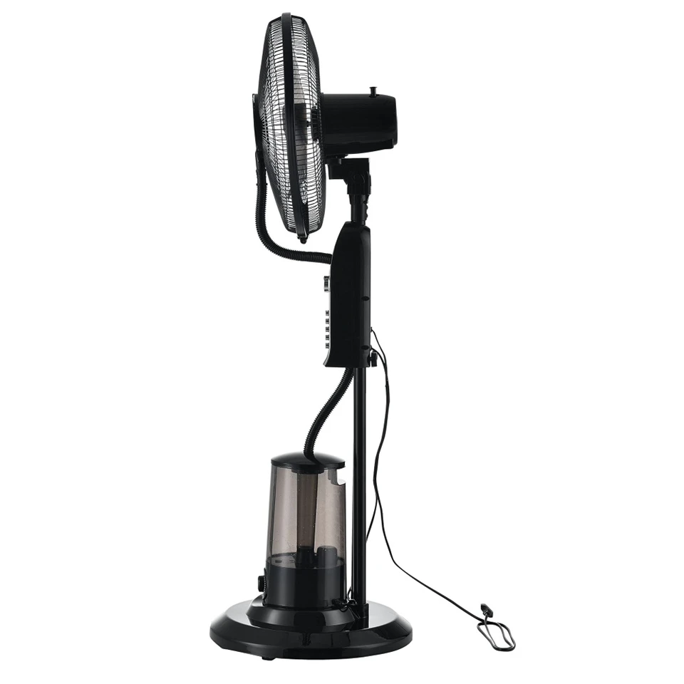 Szuper erős álló ventilátor beépített vízpermet fújó rendszerrel - hűsítő, páraszóró ventilátor - 125 cm, 75W