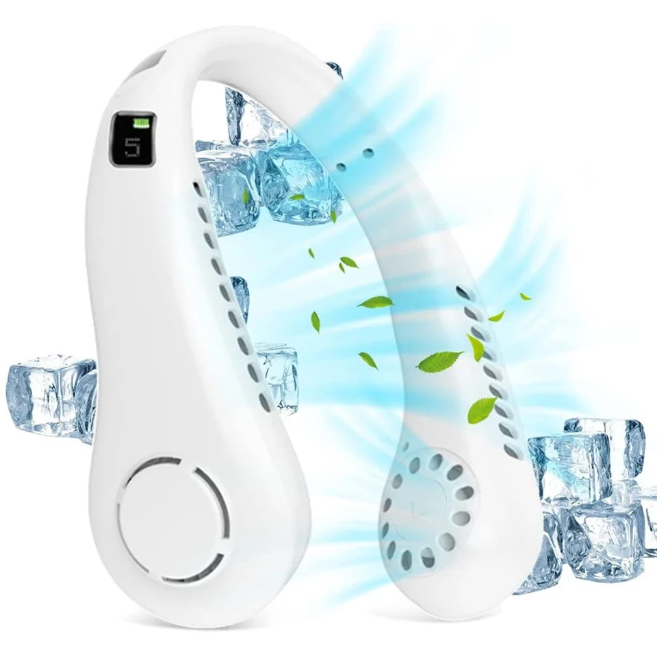 Mini nyakba akasztható hűsítő berendezés - nem csípi be a hajat - USB-ről tölthető hűsítő nyakpánt