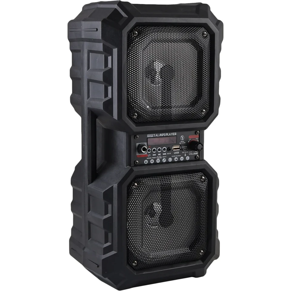 LT-2606XBT Bluetooth hangfal mikrofonnal és LED világítással - álló és fekvő hangszóróként is használható