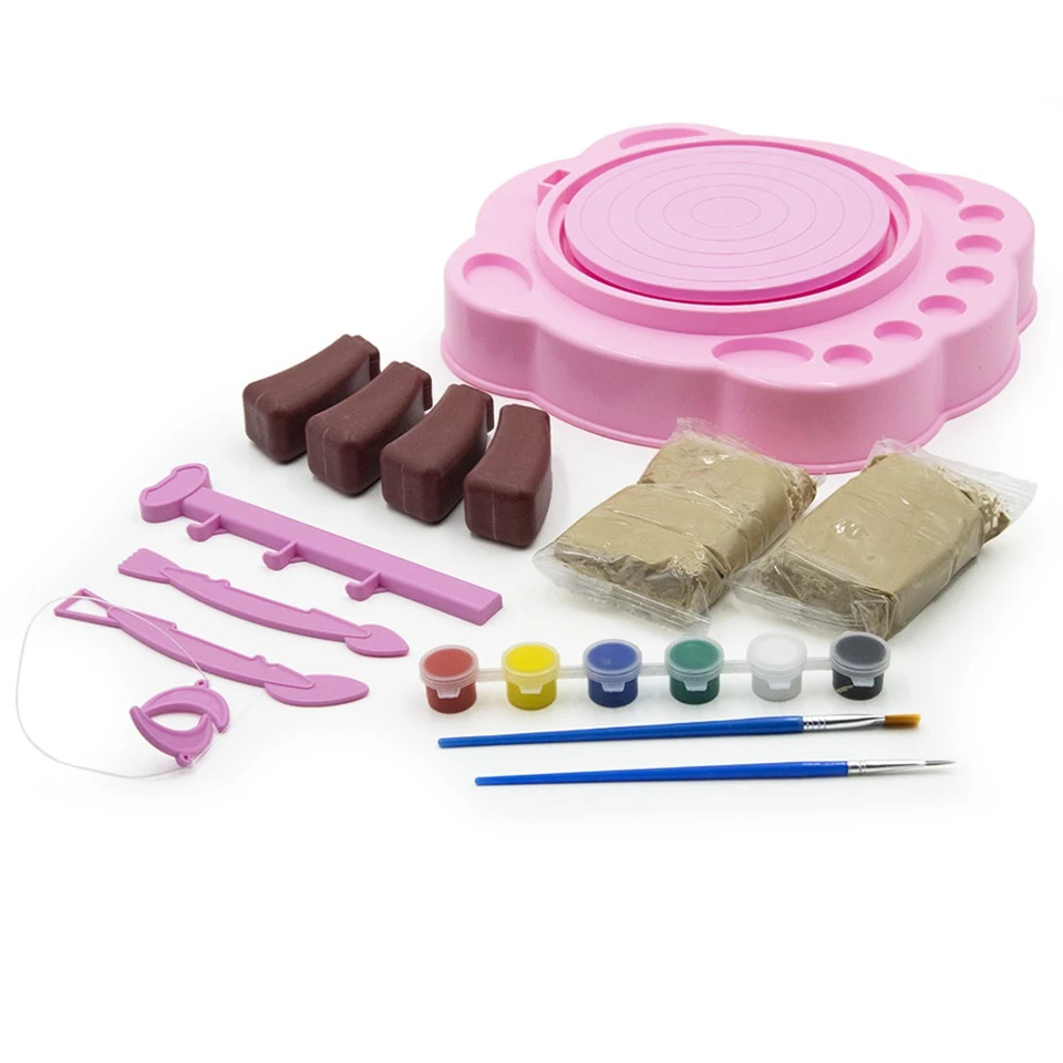 Játék kerámiakészítő szett kis fazekasoknak rengeteg kiegészítővel - fejleszti a kreativitást, a koncentrációt és a kézügyességet