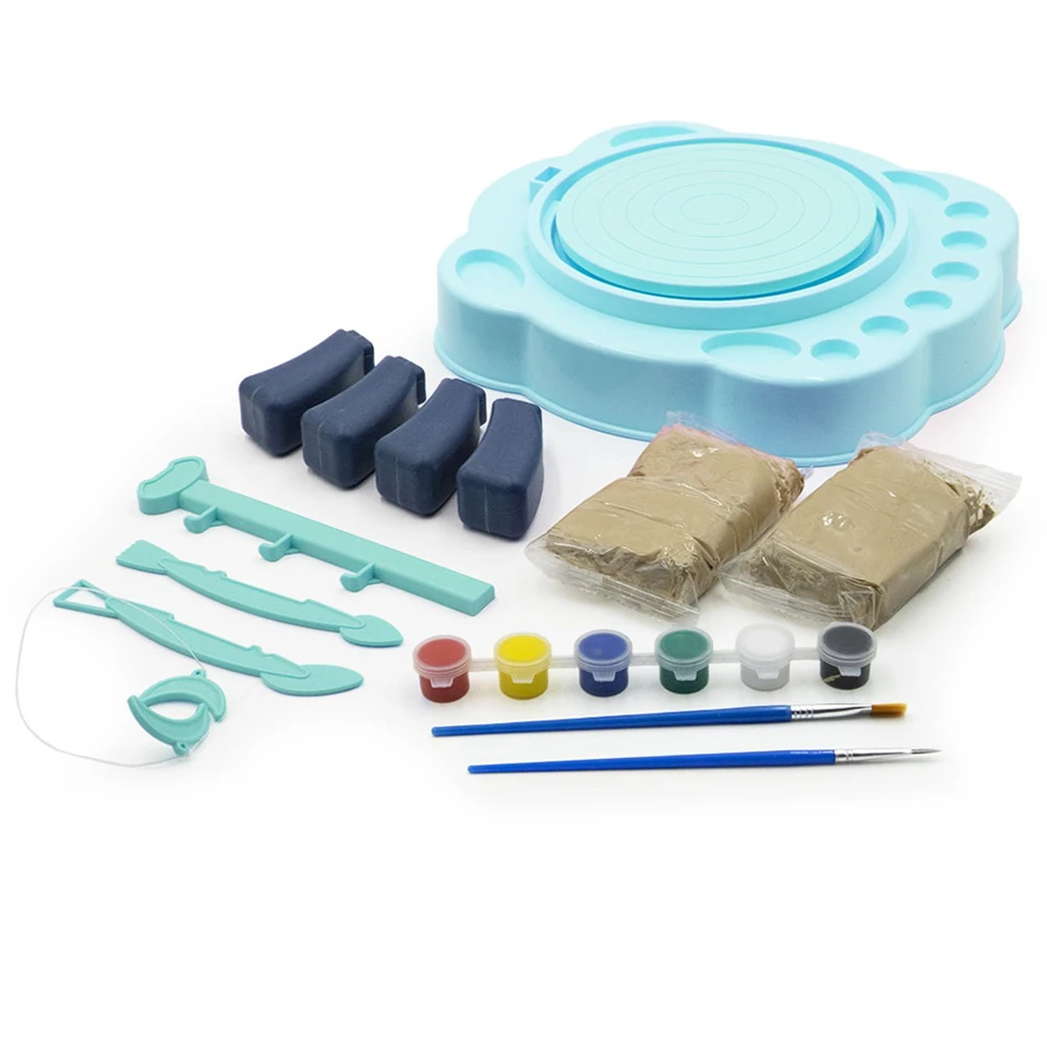 Játék kerámiakészítő szett kis fazekasoknak rengeteg kiegészítővel - fejleszti a kreativitást, a koncentrációt és a kézügyességet