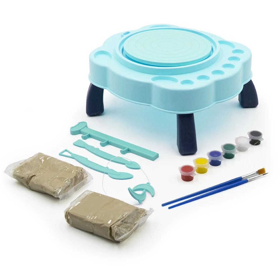 Játék kerámiakészítő szett kis fazekasoknak rengeteg kiegészítővel - fejleszti a kreativitást, a koncentrációt és a kézügyességet