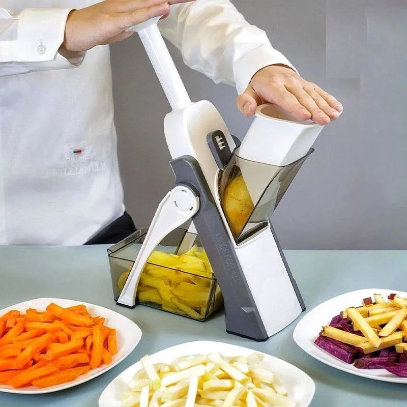 Easy Slicer könnyen tisztítható automata kézi zöldségszeletelő készülék - biztonságos, ujjvédő kialakítással