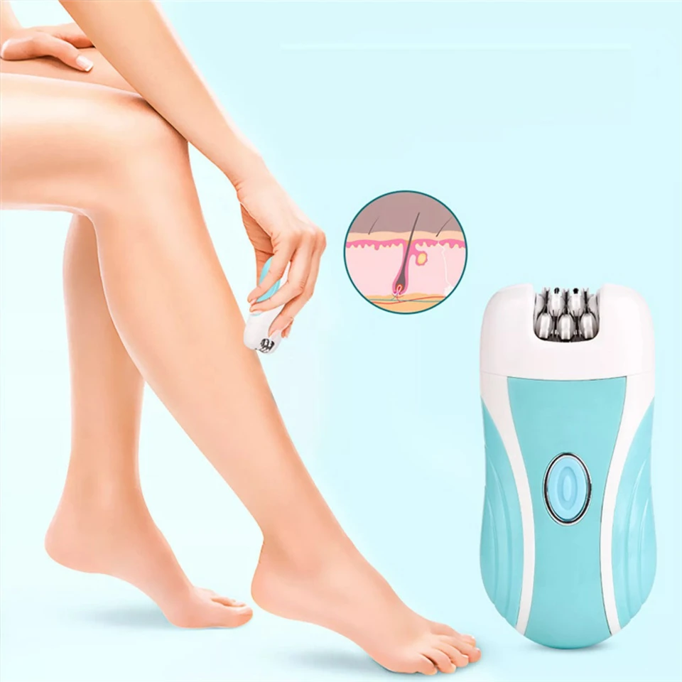 Boxili 3in1 multifunkciós kozmetikai készülék - epilátor, elektromos borotva és sarok reszelő