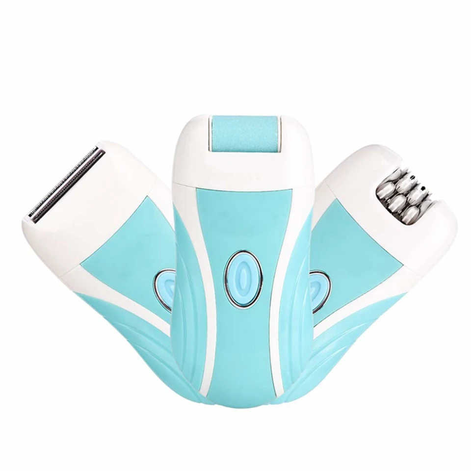 Boxili 3in1 multifunkciós kozmetikai készülék - epilátor, elektromos borotva és sarok reszelő