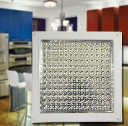 Négyzet alakú mennyezeti lámpa - 1280 lumen fényerővel, 20000 óra üzemidővel és 80% energiamegtakarítással  - 24 W