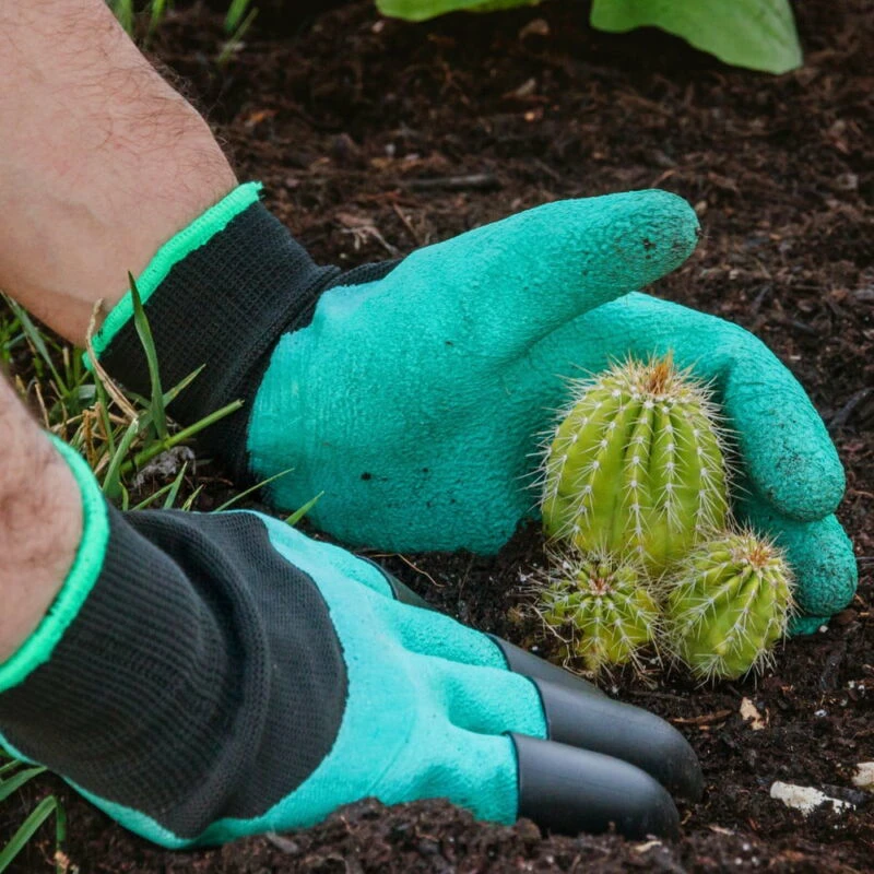 Greenhouse strapabíró, vízálló kerti kesztyű szett 4 karommal - ásáshoz, kerti munkálatokhoz - univerzális méret