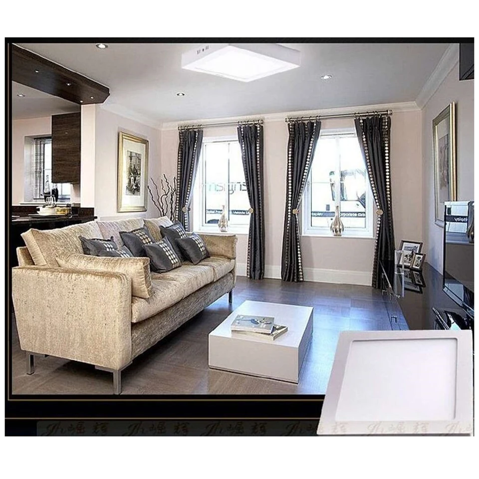 24W négyzetes, külső szerelésű LED panel - hideg fehér