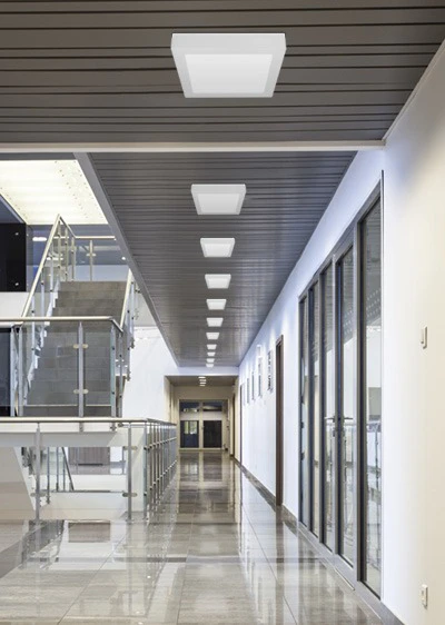 24W négyzetes, külső szerelésű LED panel - hideg fehér