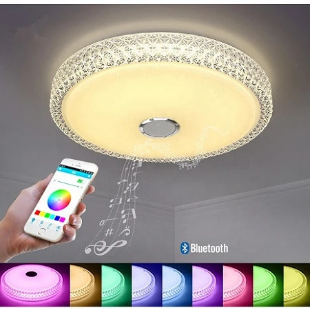 Smart Lamp - Intelligens RGBW mennyezeti lámpa Bluetooth-os hangszóróval, 3000-6500K