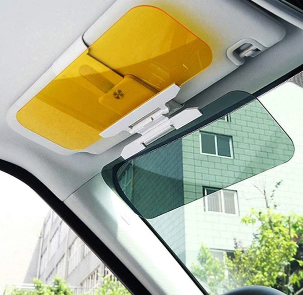 Autós fényszűrő – napellenzőre csíptethető, látássegítő napellenző