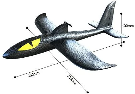 BLACK Akkus eldobós hungarocell modell repülő