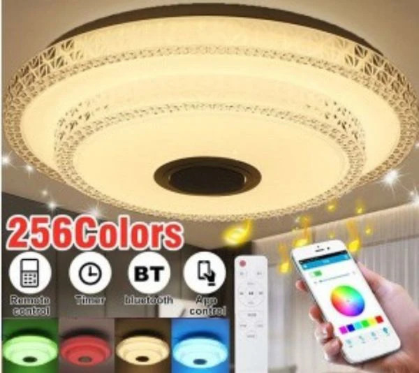 Smart Lamp - Intelligens RGBW mennyezeti lámpa Bluetooth-os hangszóróval , 3000-6500K - EMELETES