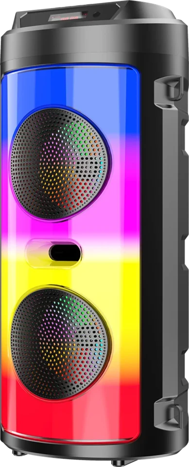 ZQS-4248 LED-es Bluetooth-os party hangszóró karaoke mikrofonnal és távirányítóval