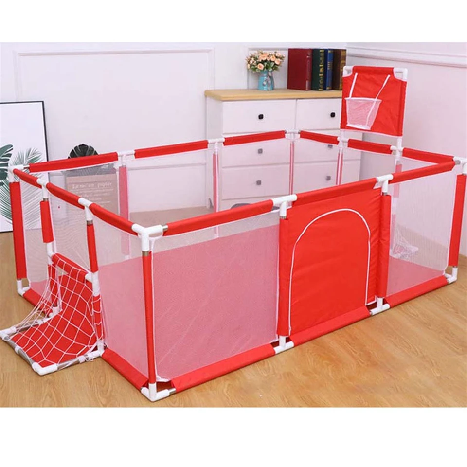 Gyermek járóka focikapuval és kosár palánkkal örökmozgó babáknak mintás játszószőnyeggel - lányos szín