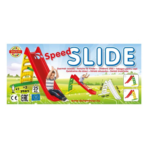 Speed Slide 170 cm-es strapabíró gyermek csúszda kül- és beltérre