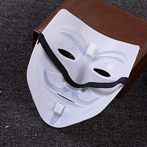 Guy Fawkes maszk - Anonymus maszk - V mint Vérbosszú maszk univerzáis méretben - fehér