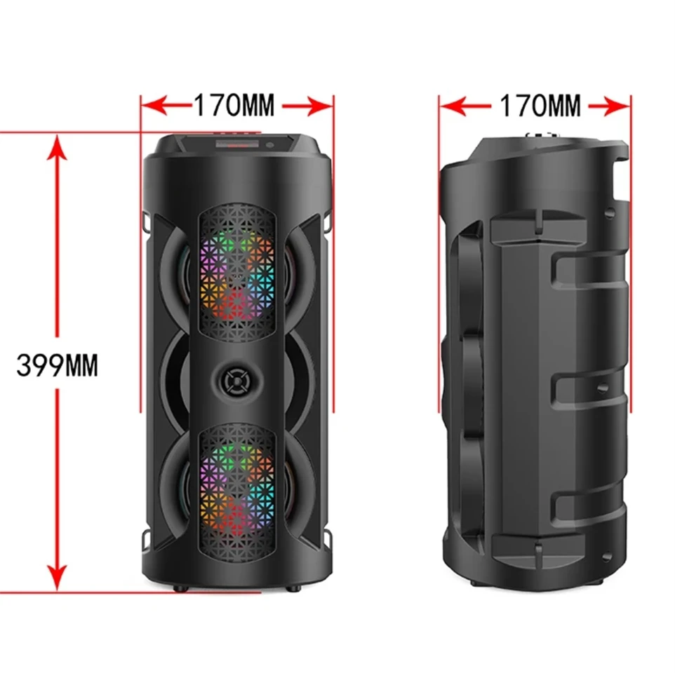 ZQS-4243 hordozható Bluetooth hangszóró házibulikhoz beépített akkumulátorral - 220V