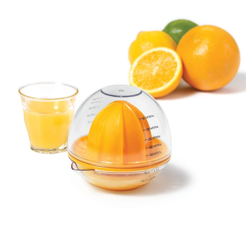 Kézi citrus facsaró - citrom, narancs és lime facsaró beépített szűrővel és 250 ml-es mérőpohárral