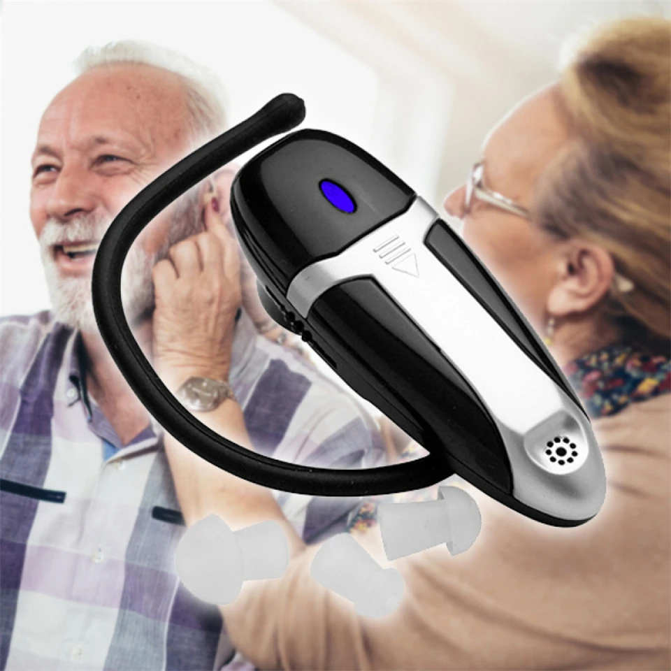 Fülre akasztható hallásjavító készülék állítható hangerővel - headsethez hasonlít