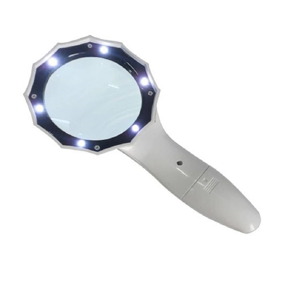 Hatalmas nagyító beépített 6 LED világítással - max 4x nagyítással