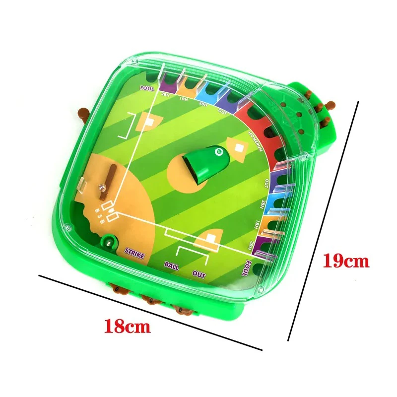 Asztali baseball társasjáték - készségfejlesztő ügyességi és stratégiai játék gyerekeknek - 18x19 cm