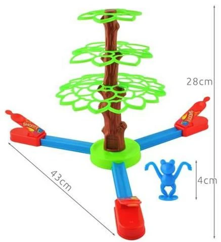 Ugráló békák családi társasjáték, famászó békák, remek szórakozás 3 éves kortól