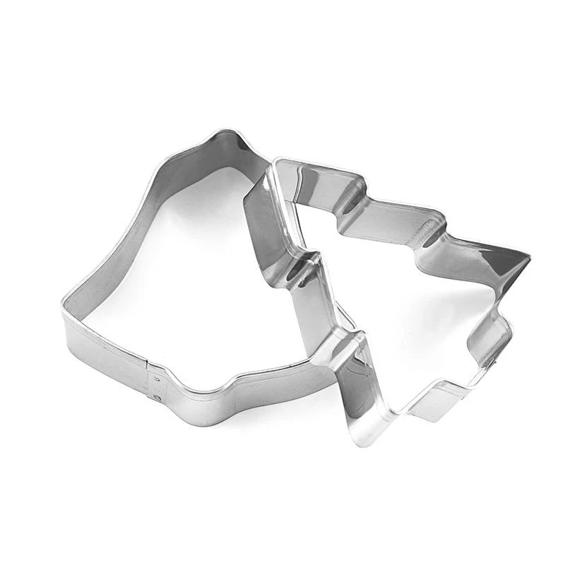 10 db-os karácsonyi sütemény kiszúró szett rozsdamentes acélból