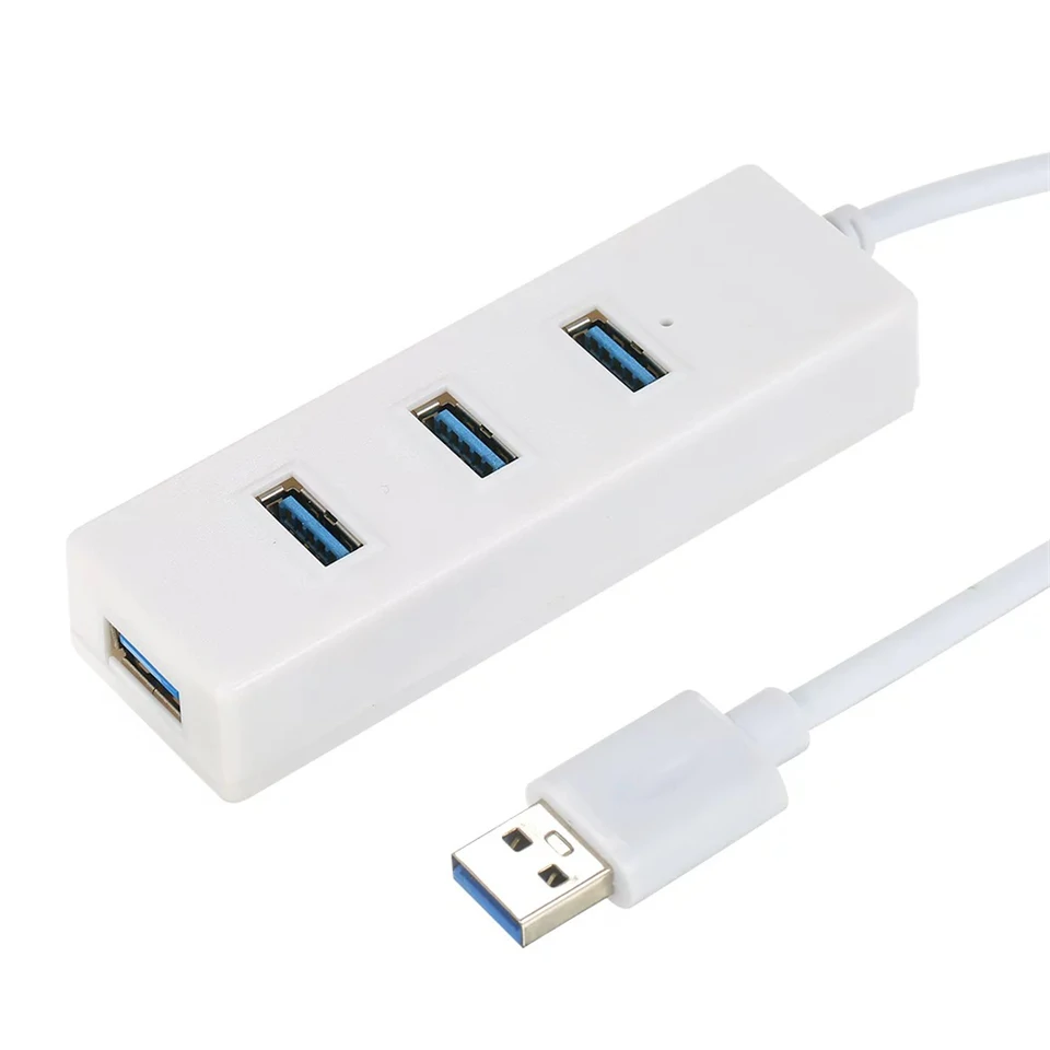 Hi-speed 4 portos USB 2.0 hub 1 méter hosszú kábellel - praktikus, gyorstöltő USB elosztó