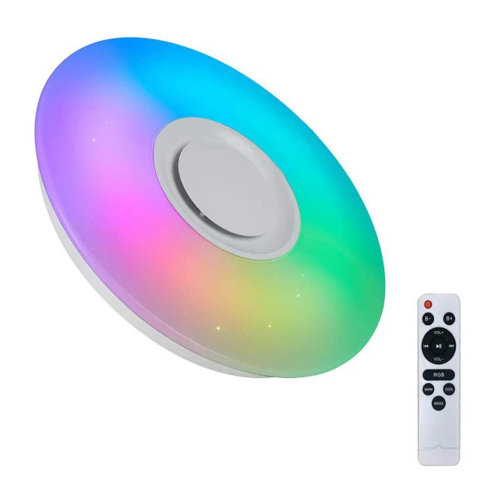 Bluetooth-os RGB színes távirányítós mennyezeti lámpa hangszórókkal