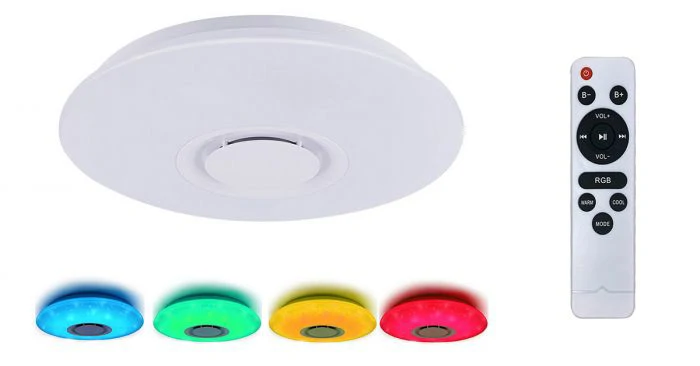 Bluetooth-os RGB színes távirányítós mennyezeti lámpa hangszórókkal