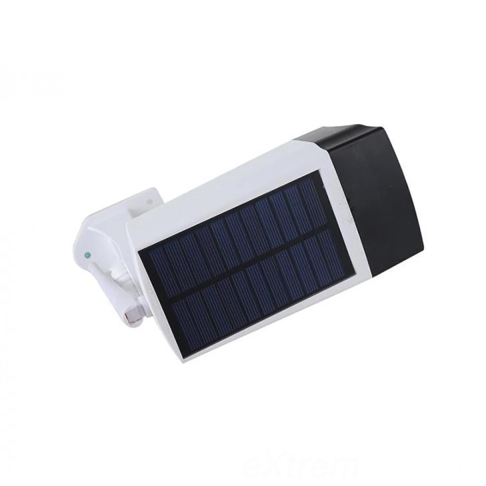 T-28 napelemes, mozgásérzékelős álkamera LED reflektorral, időjárásálló kivitelben - MSK