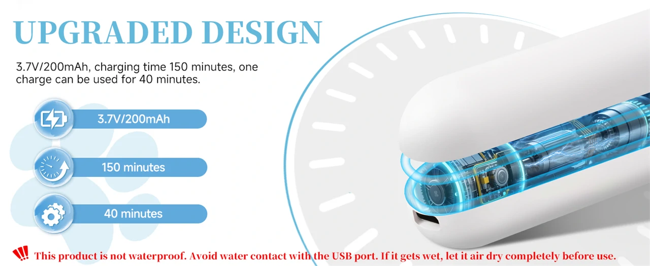 3 az 1-ben gőzölős kisállat fésű és masszírozó