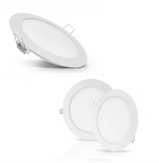 12W kör alakú LED panel -  melegfehér, süllyeszthető