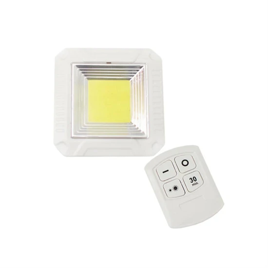 Szögletes COB LED panel távirányítóval 5 W