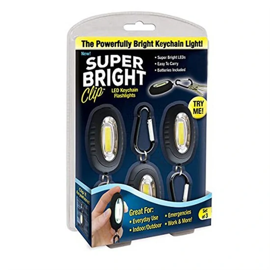 Szuperfényes LED kulcstartó lámpa & jelzőfény