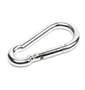 Rugós fém karabiner hegymászáshoz, barlangászathoz, vitorlázáshoz - 9 x 45 x 90 mm