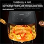 NONA extra nagyméretű LCD kijelzős Air Fryer - 6 L - 2400 W - olaj nélküli sütő