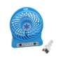 Mini hordozható akkus ventilátor LED fénnyel