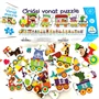 GIGA vonat puzzle  - betűk és számok felfedezésére