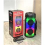 ZQS-4248 LED-es Bluetooth-os party hangszóró karaoke mikrofonnal és távirányítóval