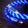 Lenyűgözően villogó mágneses USB töltőkábel cserélhető fejekkel