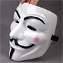 Guy Fawkes maszk - Anonymus maszk - V mint Vérbosszú maszk univerzáis méretben - fehér