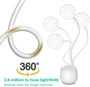 SS-530 3in1 asztali LED lámpa, tolltartó és hangszóró - USB-ről tölthető multifunkciós, hajlítható lámpa tanuláshoz, munkához