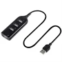 Hi-speed 4 portos USB 2.0 hub 1 méter hosszú kábellel - praktikus, gyorstöltő USB elosztó