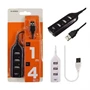 Hi-speed 4 portos USB 2.0 hub 1 méter hosszú kábellel - praktikus, gyorstöltő USB elosztó