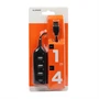 Hi-speed 4 portos USB 2.0 hub 1 méter hosszú kábellel - praktikus, gyorstöltő USB elosztó